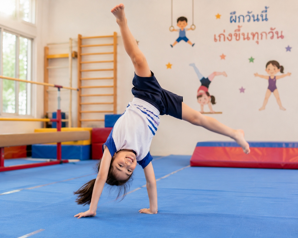 การตีลังกาและกายกรรมเบื้องต้น